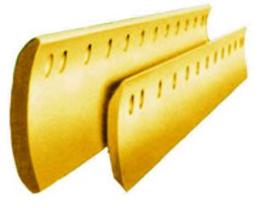 Curved profile blades for graders